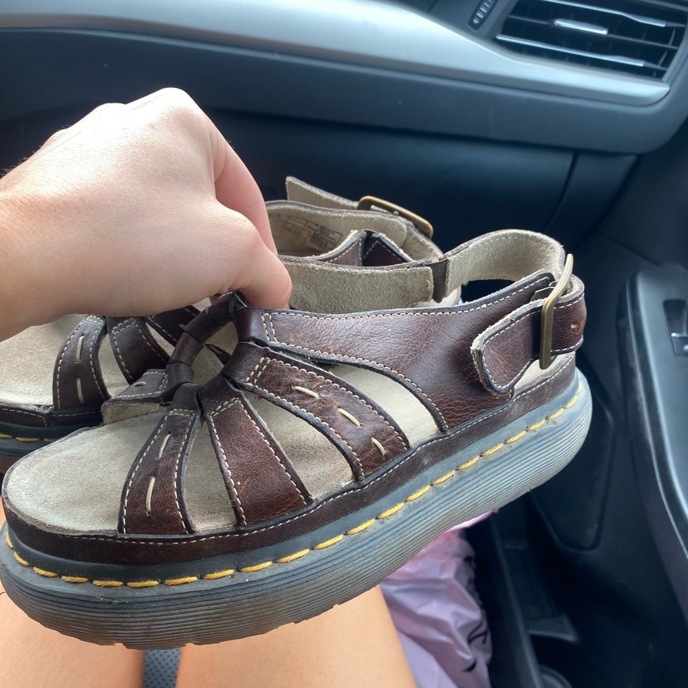 Dr. Marten platform fisherman sandals